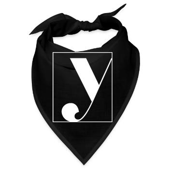 Buchstabenalphabet y - Bandana - Schwarz - Vorne