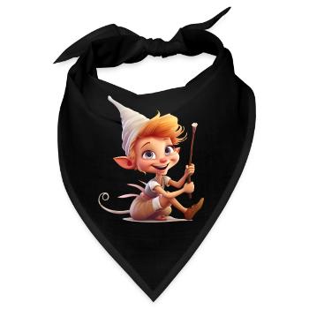 Kobolde sind ein populärer Teil der Folklore - Bandana - Schwarz - Vorne