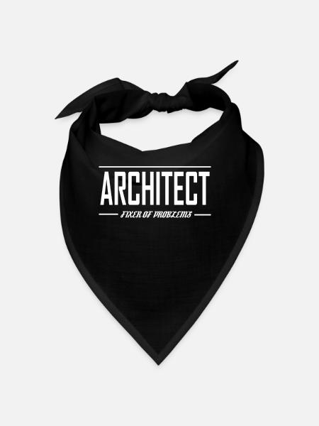 I'm An Architect vintage architecture students - Bandana - black - Front