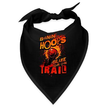 Basketball Burning Hoops Blaze Your Own Trail - Bandana - Schwarz - Vorne