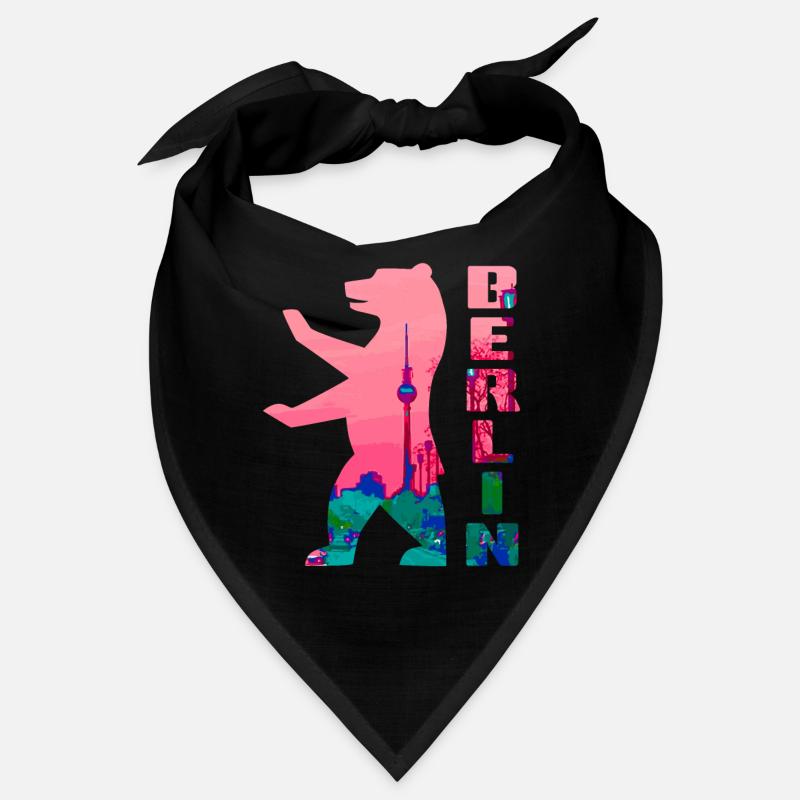 Berlin Bear Neon Silhouette Bandana