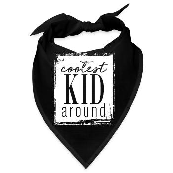 Coolest Kid around - Bandana - Schwarz - Vorne