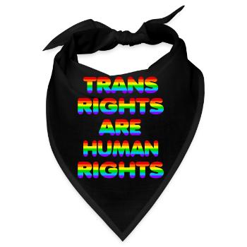 Trans Rights for CSD Christopher Street Day - Bandana - Schwarz - Vorne
