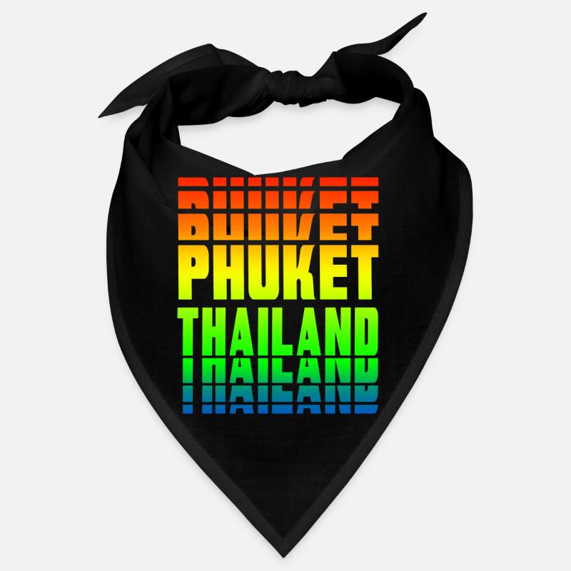 Phuket Thailand rainbow design Bandana
