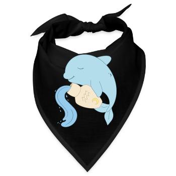 aquarius - Bandana - Schwarz - Vorne