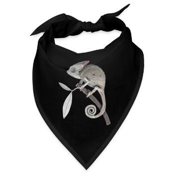Chamäleon 3 beton - Bandana - Schwarz - Vorne