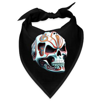 Schädel Nr. 1 - Bandana - Schwarz - Vorne