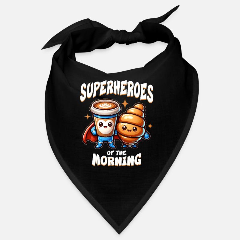 Cappuccino und Croissants Superhelden Bandana