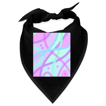 Pastell - Bandana - Schwarz - Vorne