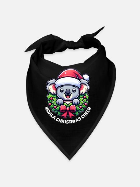 Weihnachts-Koala - Bandana - Schwarz