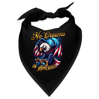 No Crowns Just Presidents Eagle No King - Bandana - Schwarz - Vorne
