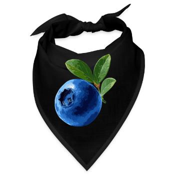 Blaubeere - Bandana - Schwarz - Vorne