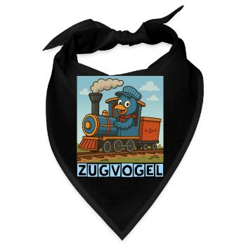 Zugvogel by Rico Beck - Bandana - Schwarz - Vorne
