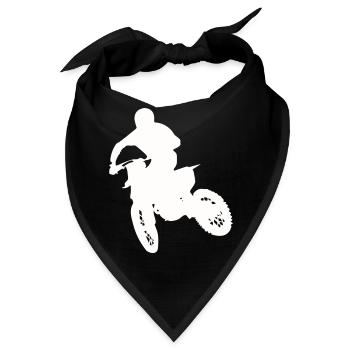 motocross - Bandana - Schwarz - Vorne