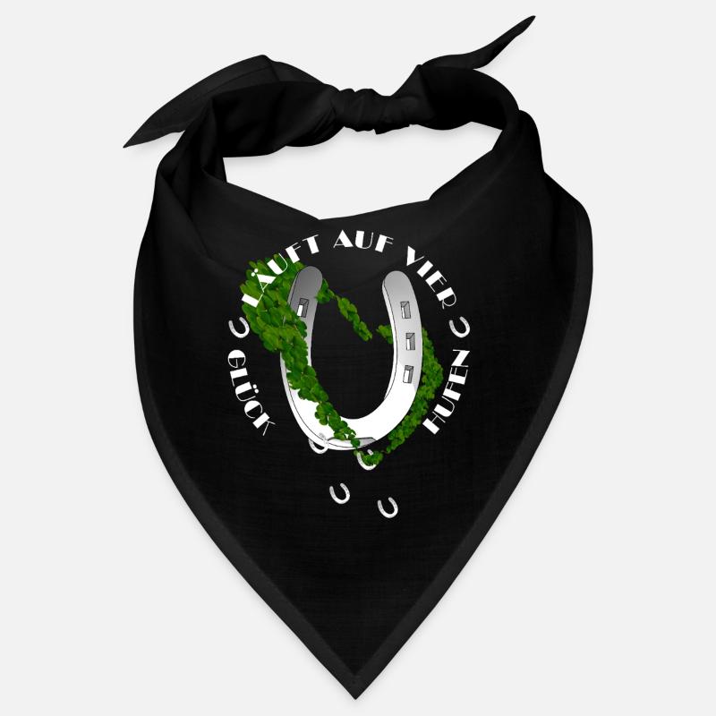 Fer à cheval avec trèfle inspiré de la nature Bandana