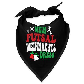 Weihnachten Futsal Spielerin Futsalspielerin - Bandana - Schwarz - Vorne