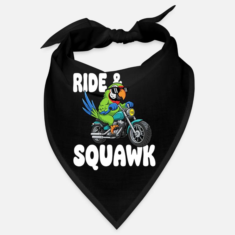 Perroquet enragé à moto Bandana