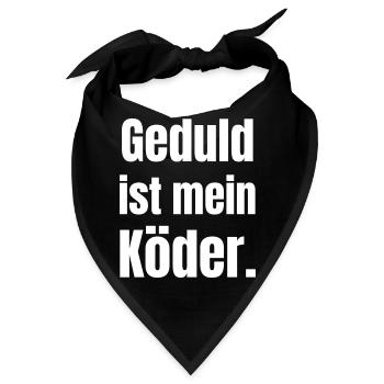 Geduld ist mein Künstler - Bandana - Schwarz - Vorne