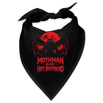 Mothman ist mein heißer Freund Kryptid - Bandana - Schwarz - Vorne