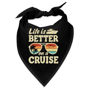 Kreuzfahrtschiff Sommerurlaub - Bandana - Schwarz - Vorne