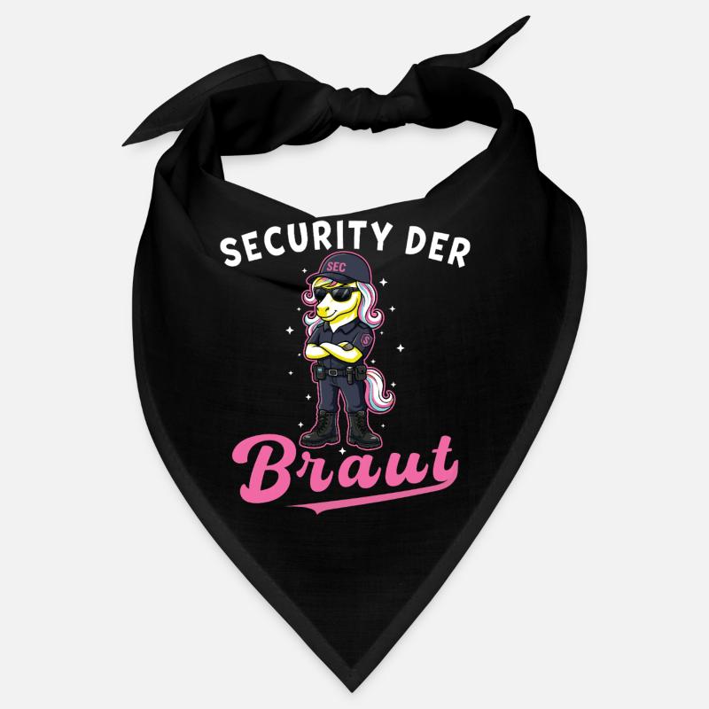 Security der Braut Einhorn JGA Junggesellenabschie Bandana