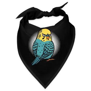 Wellensittich Wellensittichbesitzer Wellensittiche - Bandana - Schwarz - Vorne