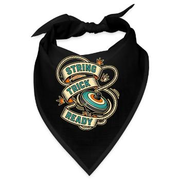 STRING TRICK READY - Bandana - Schwarz - Vorne