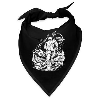 Mountain Runner – Trailrunning-Abenteuer - Bandana - Schwarz - Vorne