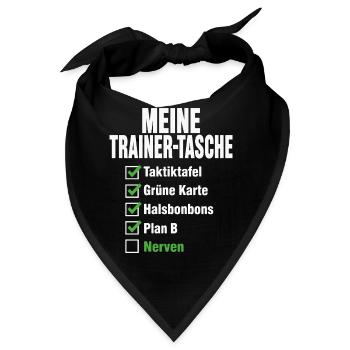 Handball Trainer Tasche – Taktiktafel & Plan B - Bandana - Schwarz - Vorne