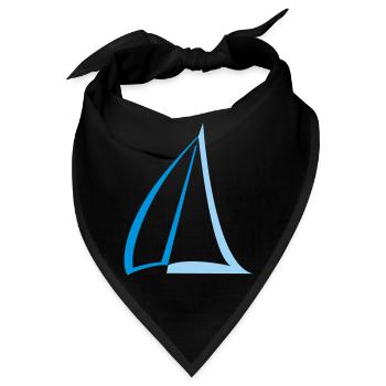 Segel Zweifarbig - Bandana - Schwarz - Vorne