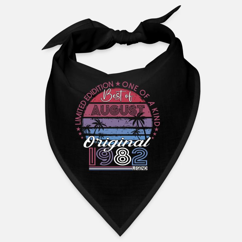Original Août 1982 40th Birthday Gift Fun Bandana