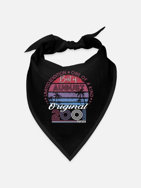 Original August 2001 21st Birthday Gift Fun - Bandana - black - Front