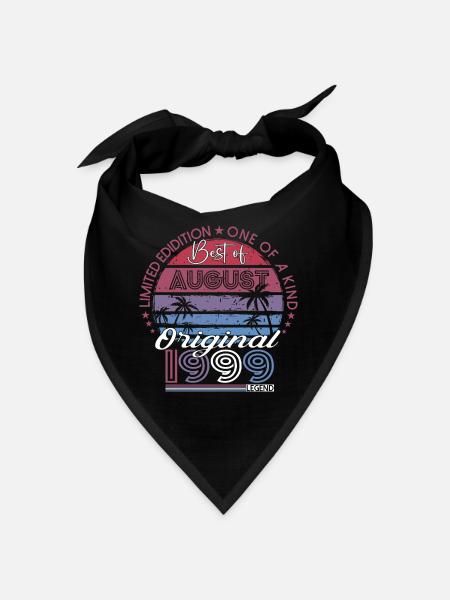 Original August 1999 23rd Birthday Gift Fun - Bandana - black - Front