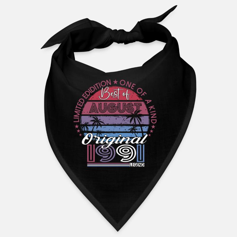 Original Août 1991 31st Birthday Gift Fun Bandana