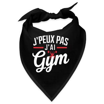 Ich kann nicht, ich habe ein Fitnessstudio - Bandana - Schwarz - Vorne