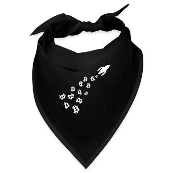 MIt Coins ins All - Bandana - Schwarz - Vorne
