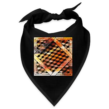 Cube Orange - Bandana - Schwarz - Vorne