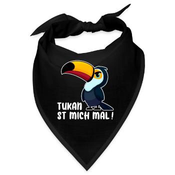 TUKAN VOGEL AMERIKA SAFARI BÖSE LAUNE ABNEIGUNG - Bandana - Schwarz - Vorne