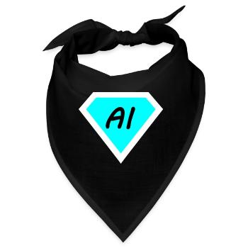 Die künstliche Computer Technik - Bandana - Schwarz - Vorne