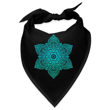 Mandala - Bandana - Schwarz - Vorne