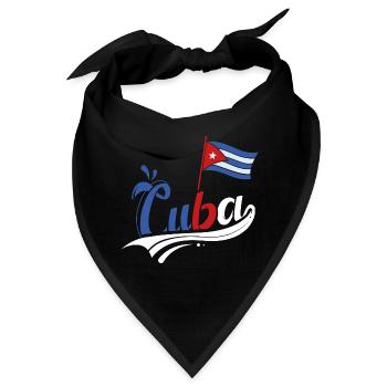 Patria y Vida Cuban Flag Cuban Pride Cuba - Bandana - Schwarz - Vorne