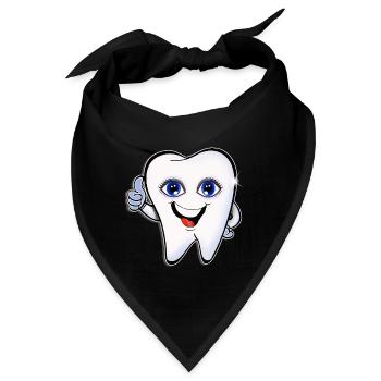 Zahnarzt zahn Zahnarzthelferin helferin t shirt - Bandana - Schwarz - Vorne