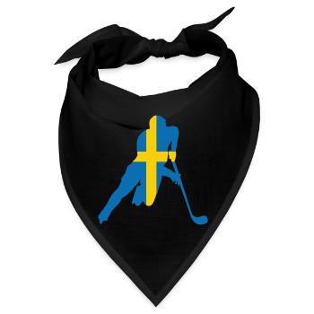 Schwedisches Eishockey - Bandana - Schwarz - Vorne