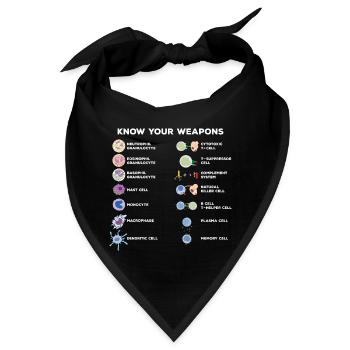 Wissenschaft Experimente - Bandana - Schwarz - Vorne