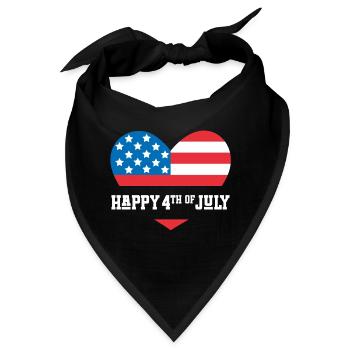 Frohen 4. Juli - Bandana - Schwarz - Vorne