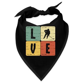 Eishockey - Bandana - Schwarz - Vorne