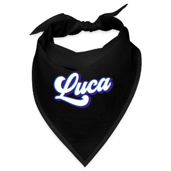 Luca | Farben änderbar - Bandana - Schwarz - Vorne