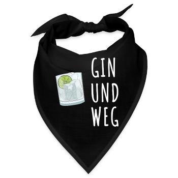 Gin und Weg - Bandana - Schwarz - Vorne