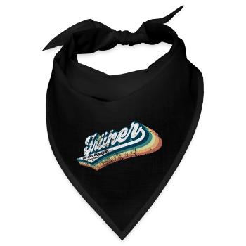 Früher war alles flippiger (Von-früher-Edition) - Bandana - Schwarz - Vorne