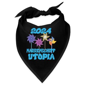 Narrenschiff Utopia, 2024 - Bandana - Schwarz - Vorne